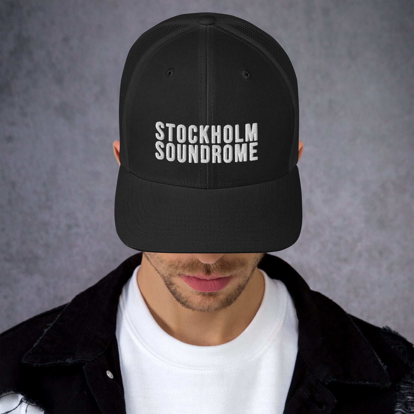 Stockholm Soundrome Black Trucker Hat